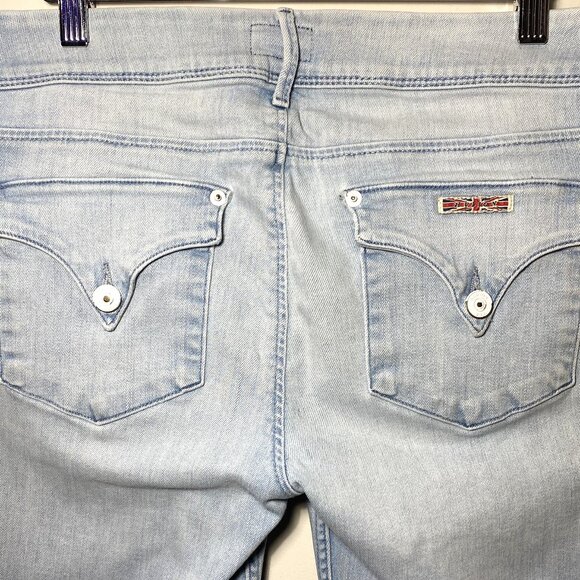 Hudson | Collin Mid Rise Skinny Jean cropped Back Flap Pockets | Size 30 Women's - Picture 7 of 12